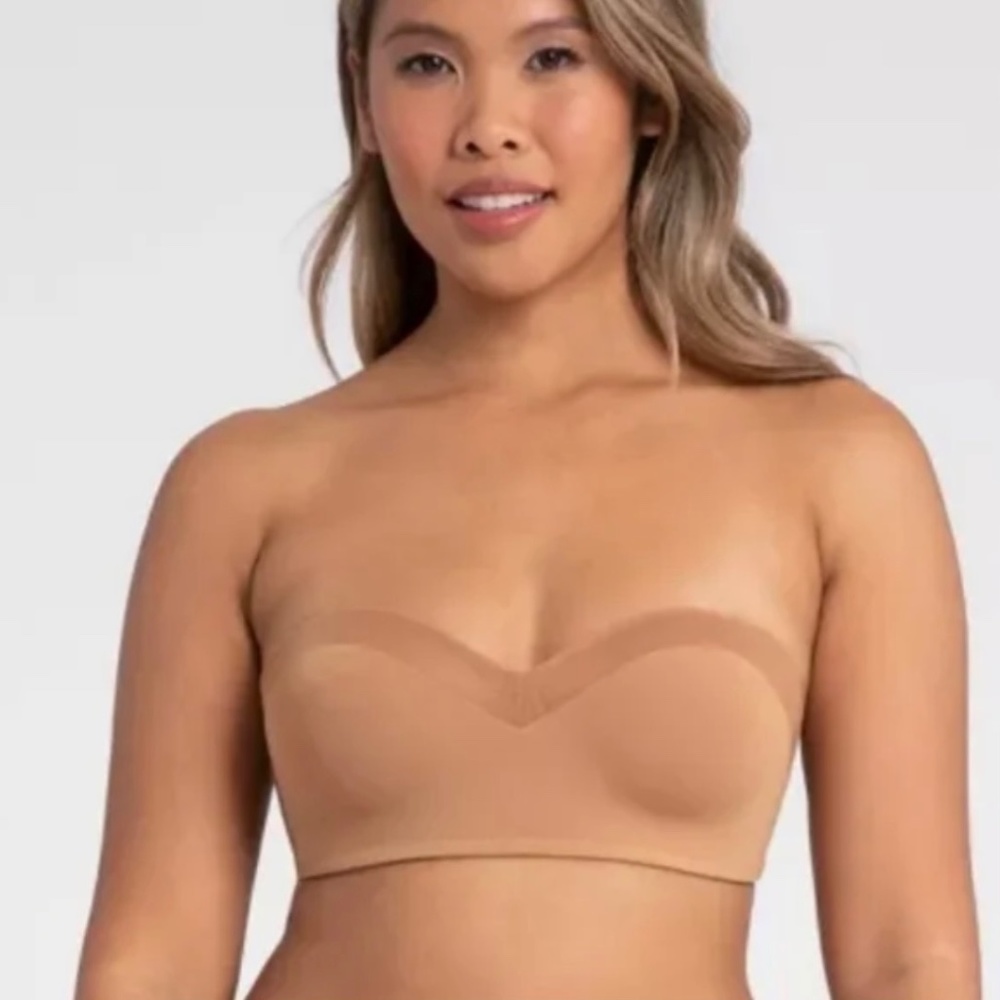 NWT Lively All You No Wire Strapless Bra Nude size 32C